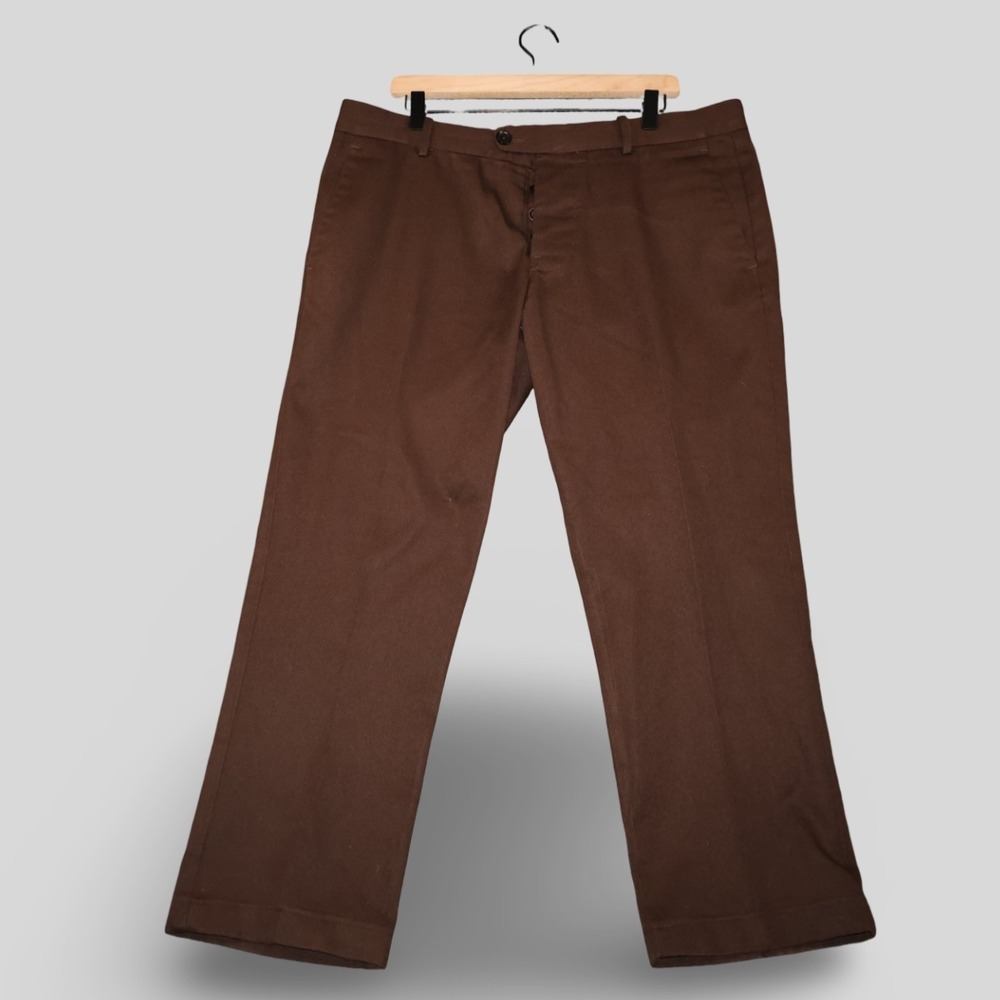 Gustin #236 Skater Twill Chinos Brown Mens Size 38 USA Made Heavyweight Work